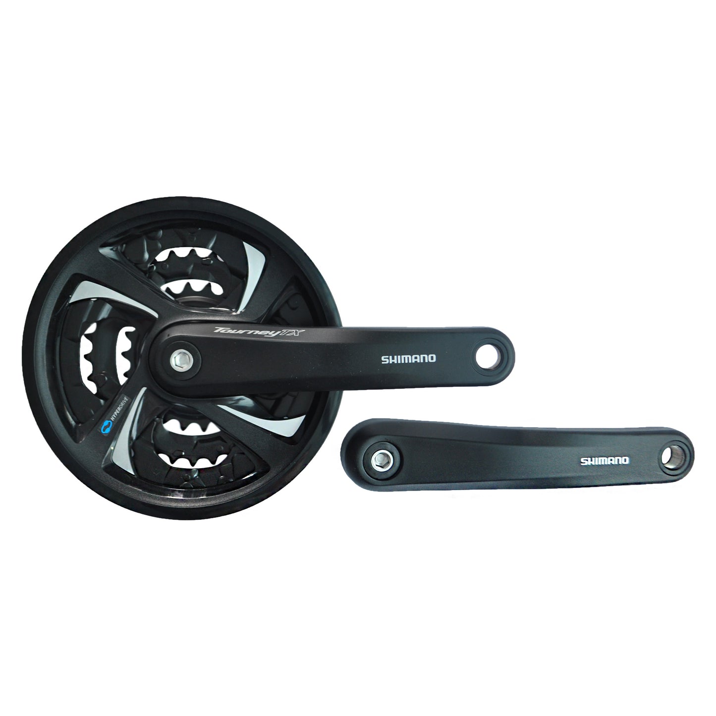 Шатун Shimano FC-TY301, 170mm, 42x34x24T, з чорн. Захистом