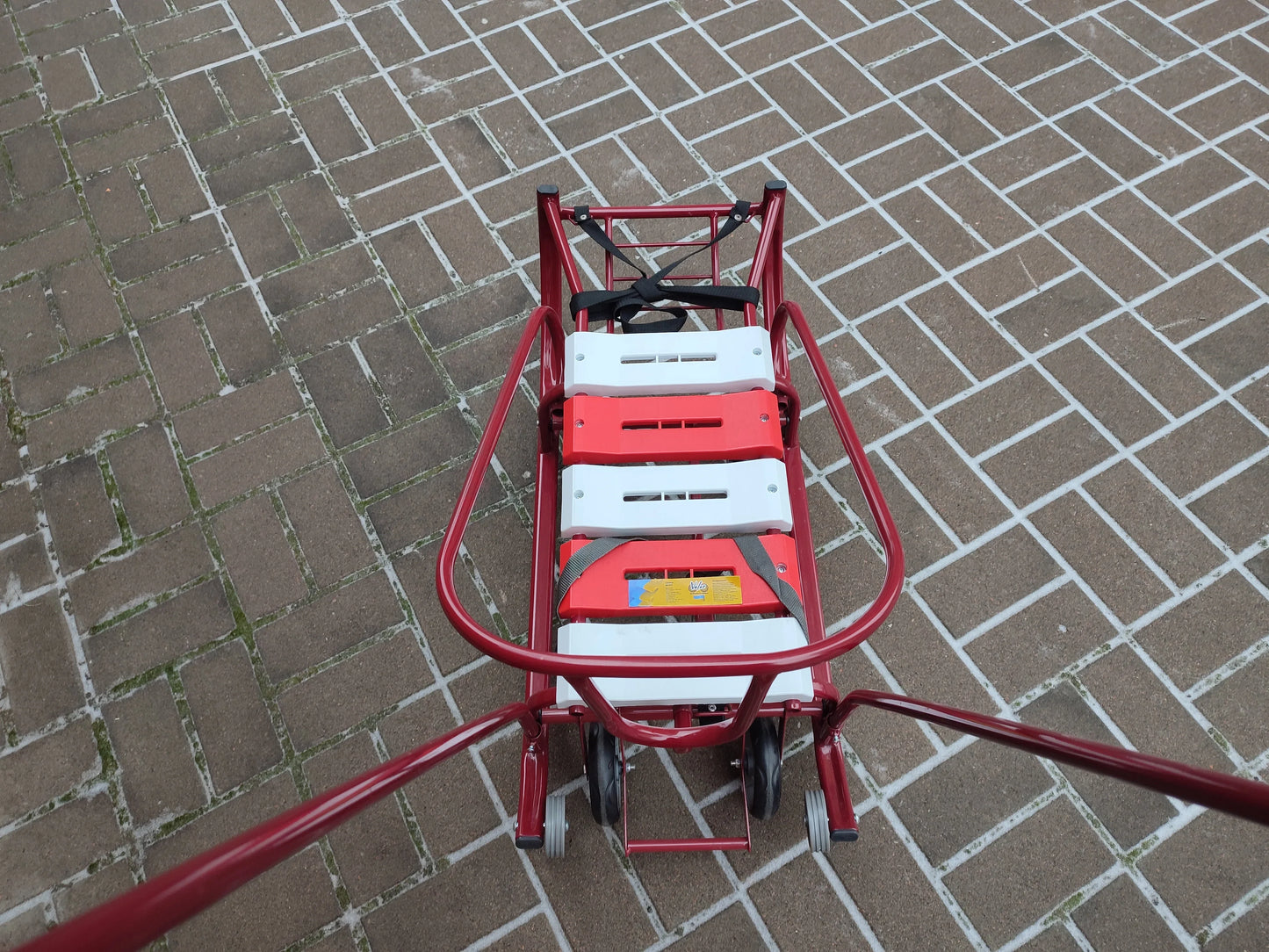 Дитячі санки на колесахПатріот-2 червоні - изображение 5