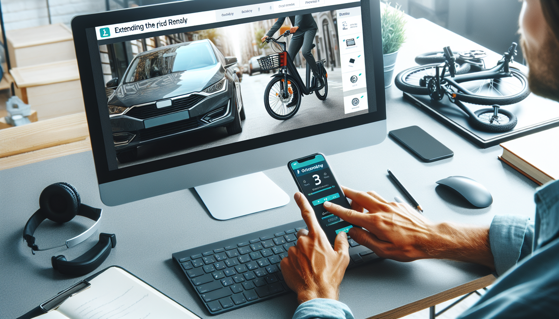 Як подовжити оренду електровелосипеда онлайн