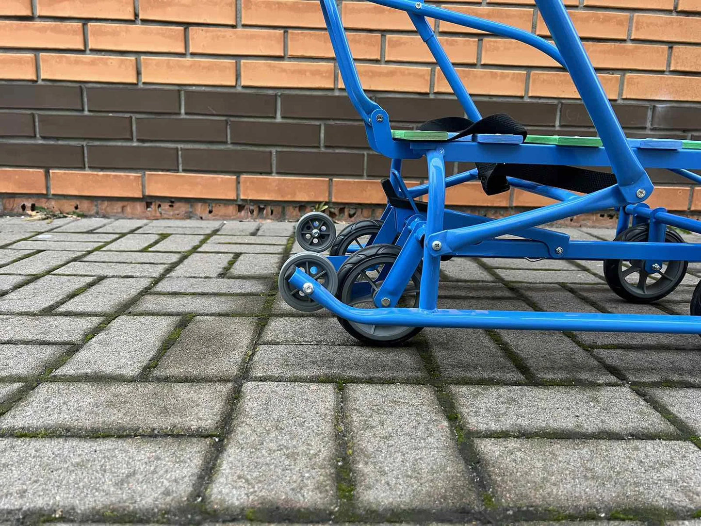 Дитячі санки на колесах Мрія сині - изображение 4