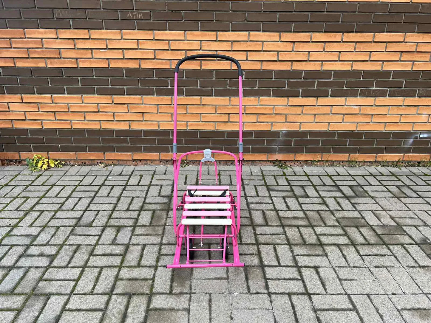 Дитячі санки на колесах Мрія рожеві - изображение 4