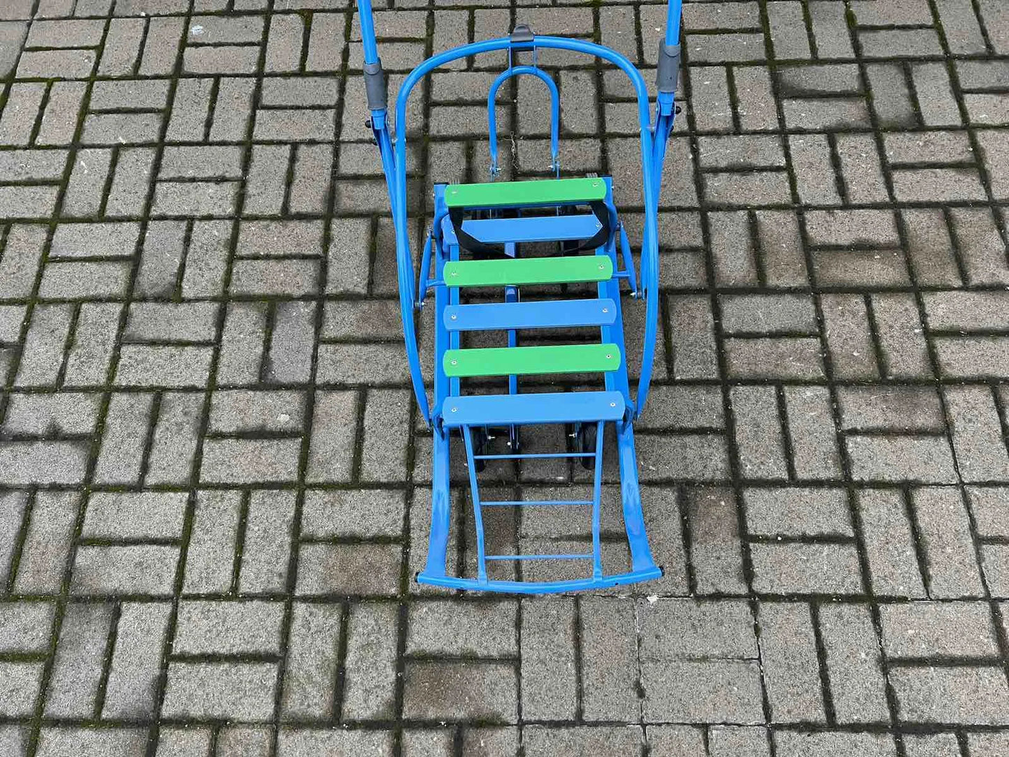 Дитячі санки на колесах Мрія сині - изображение 5