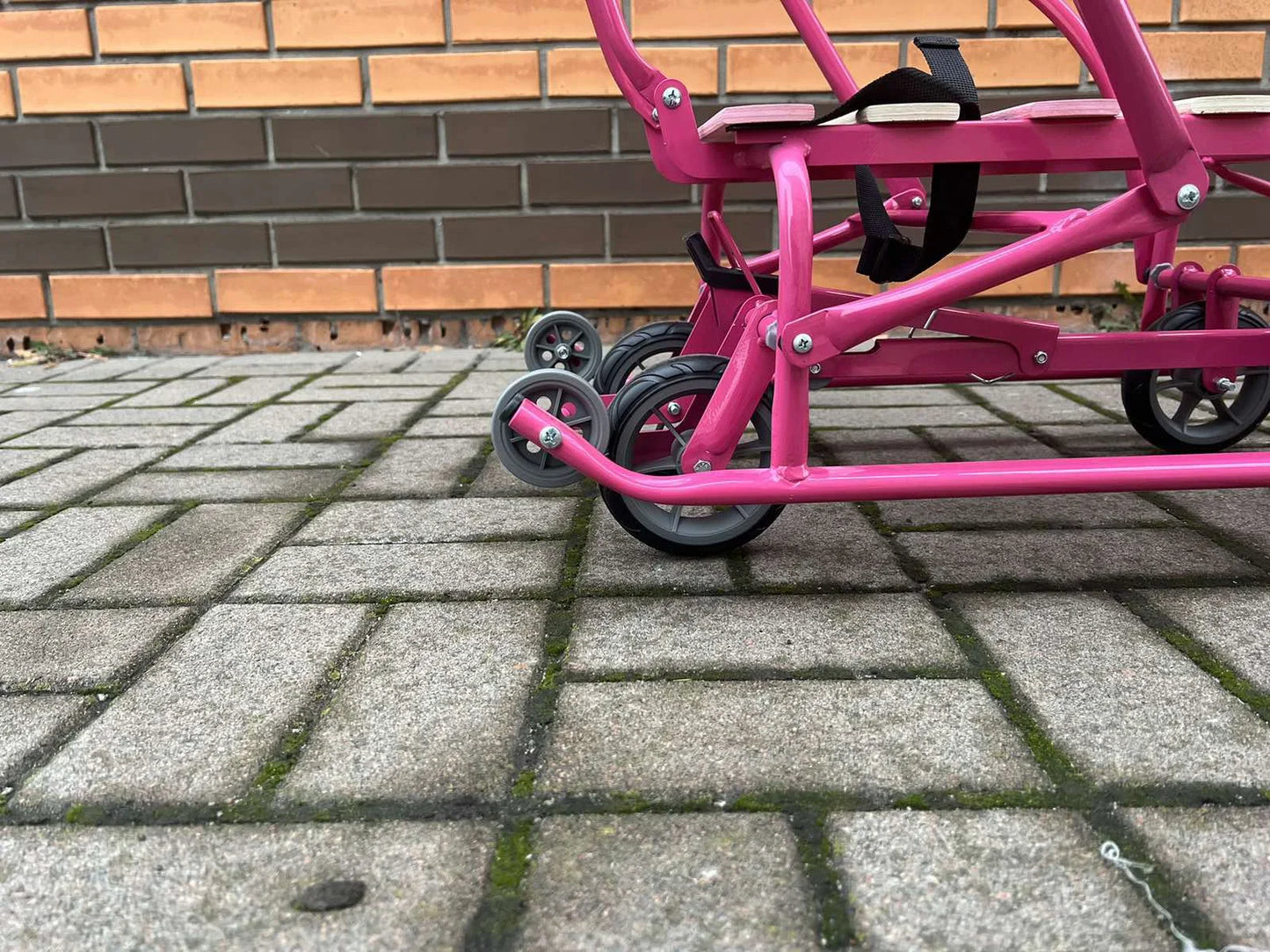 Дитячі санки на колесах Мрія рожеві - изображение 6