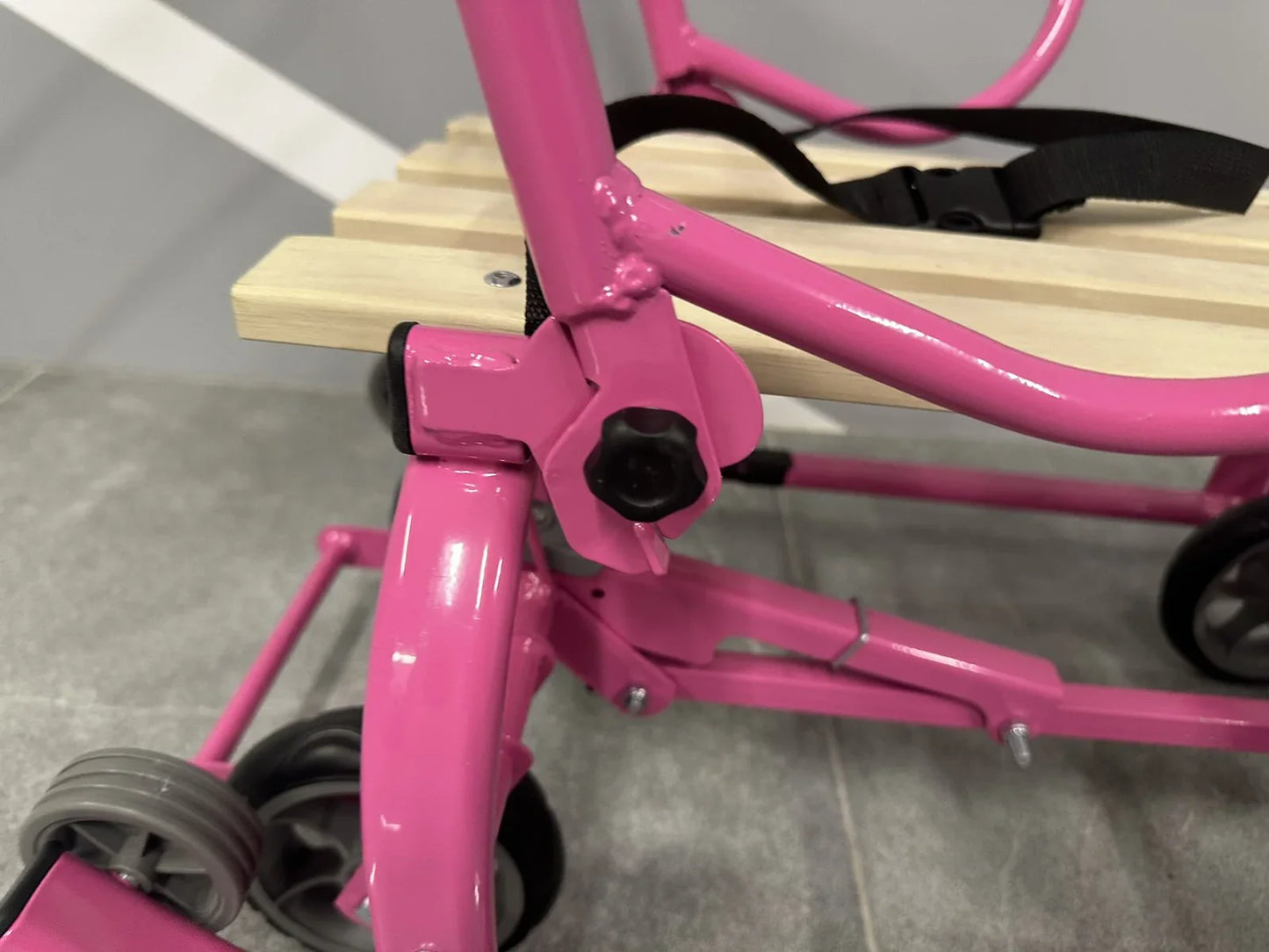 Дитячі санки на колесах Патріот-2 рожеві - изображение 4