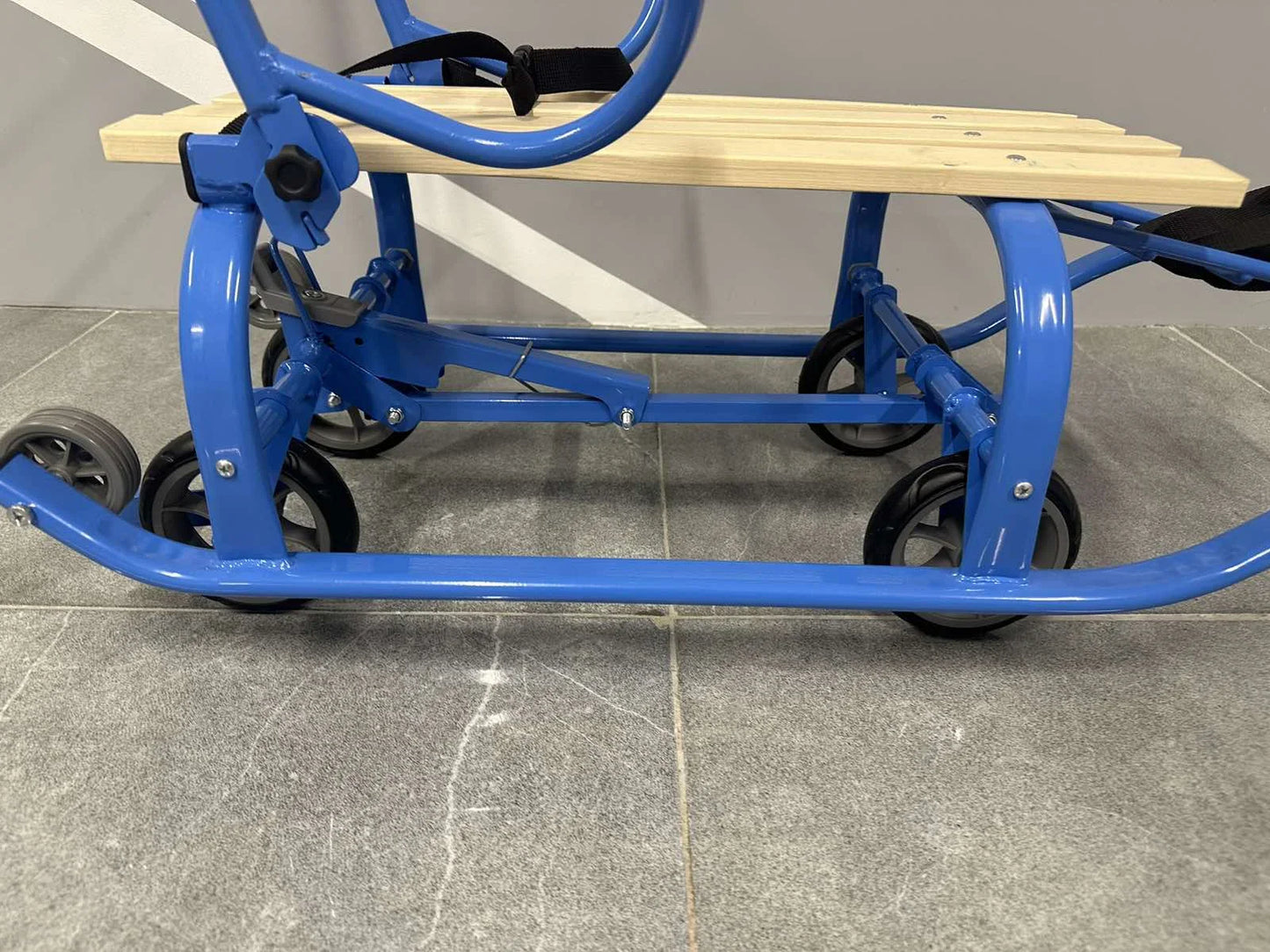 Дитячі санки на колесах Патріот-2 голубі - изображение 4