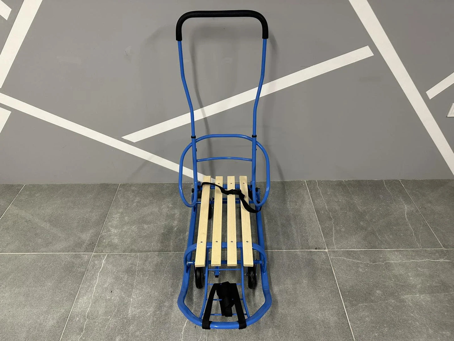 Дитячі санки на колесах Патріот-2 голубі - изображение 2