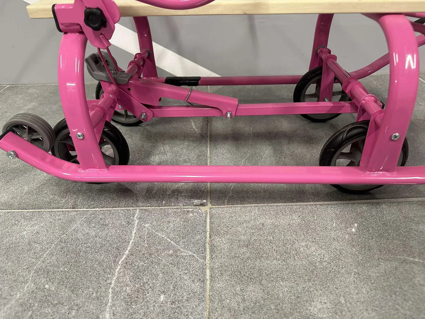 Дитячі санки на колесах Патріот-2 рожеві - изображение 6