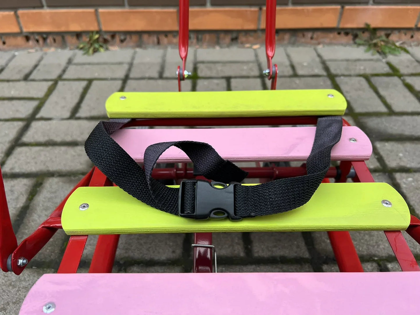 Дитячі санки на колесах Мрія червоні - изображение 4