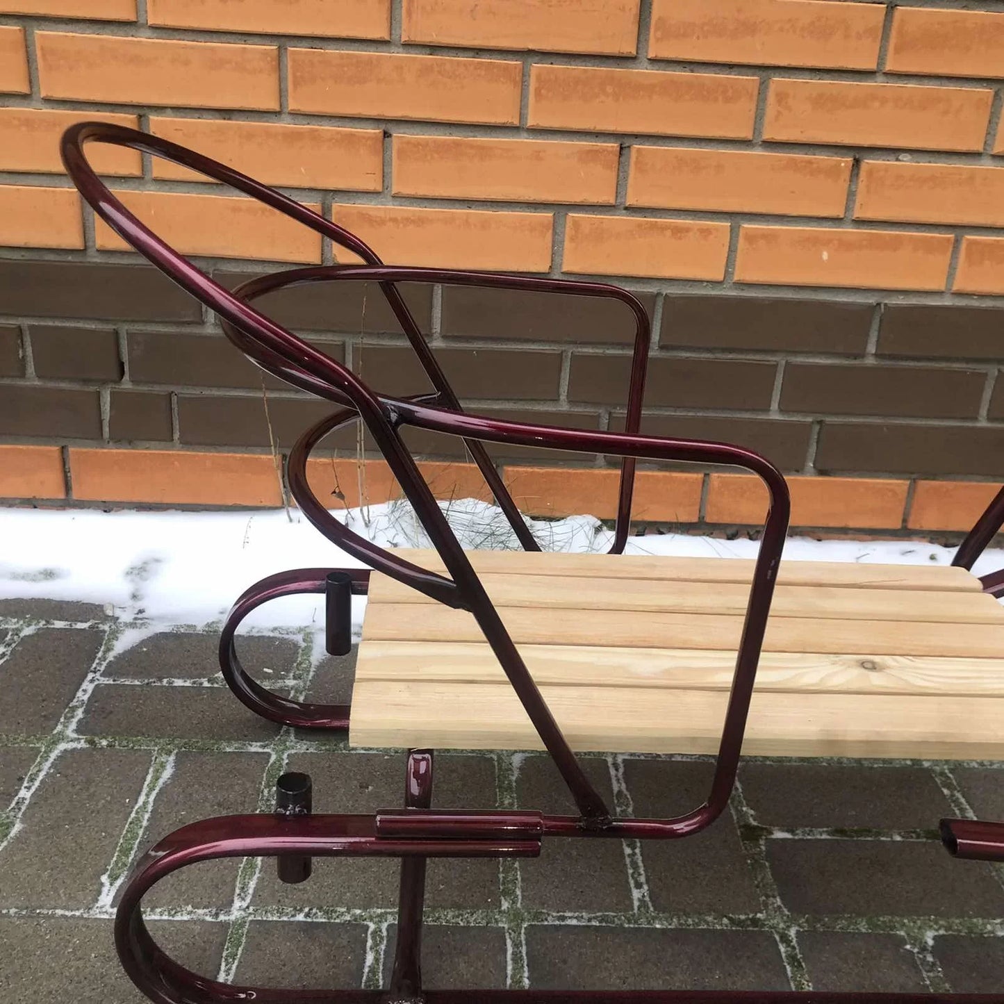 Дитячі санки Королівські з ручкою-штовхачем - изображение 3