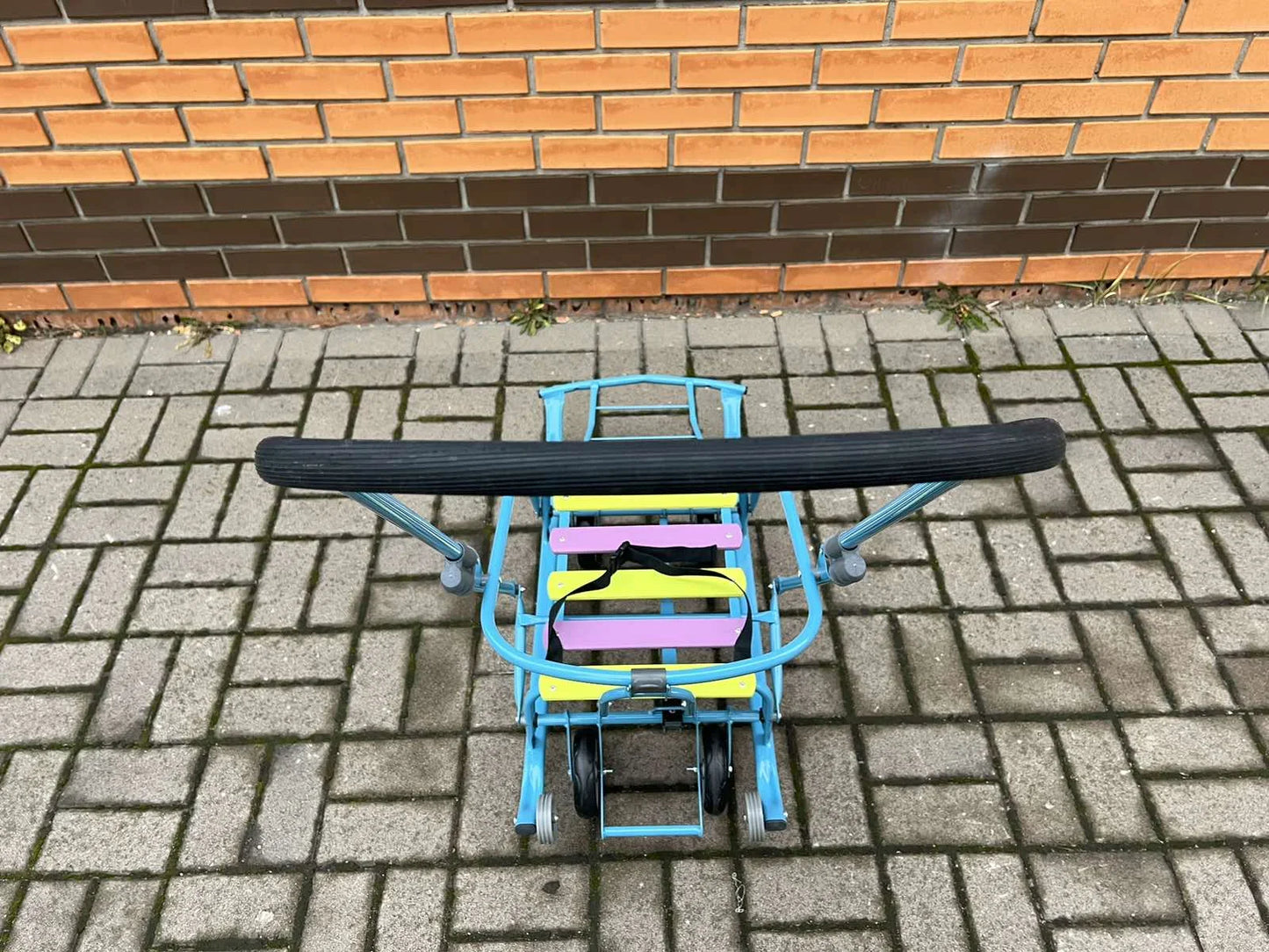 Дитячі санки на колесах Мрія голубі - изображение 6