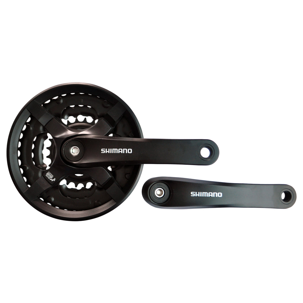 Шатун Shimano FC-TY501, 170mm, 42x34x24T, з сріб. Захистом