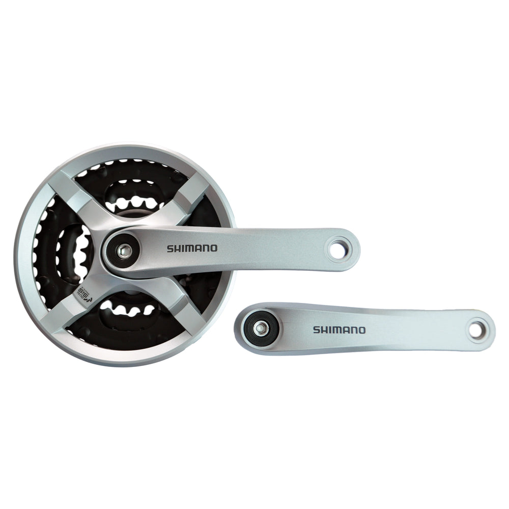 Шатун Shimano FC-TY501, 170mm, 42x34x24T, з чорн. Захистом