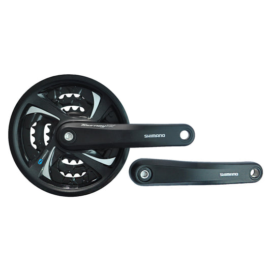 Шатун Shimano FC-TY301, 170mm, 42x34x24T, з чорн. Захистом