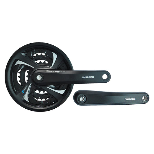 Шатун Shimano FC-TY301, 170mm, 42x34x24T, з чорн. Захистом