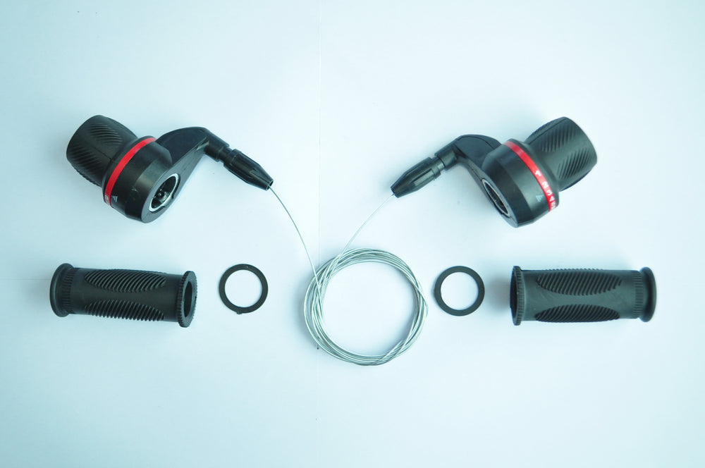 Kyivbike Грипшифт YUANDA YD-K33 3+7шв з тросиком та оболонкою