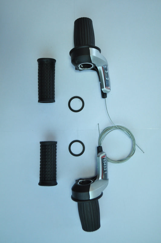 Kyivbike Грипшифт YUANDA YD-K38 3+7шв з тросиком та оболонкою