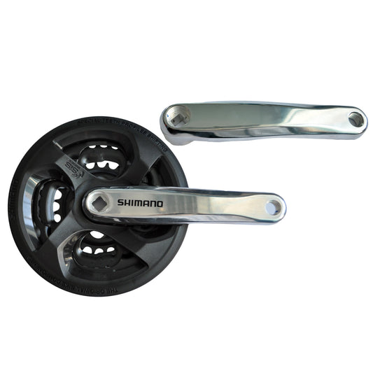 Шатун Shimano FC-TY501, 165mm, 42x34x24T, з чорн. Захистом